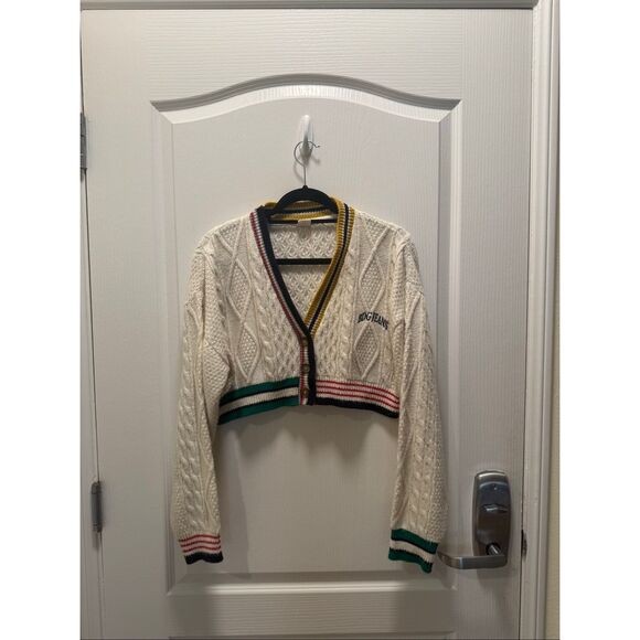 Urban outfitters BDG jeans Knitted Cardigan colourblock cream Size M - Picture 4 of 7